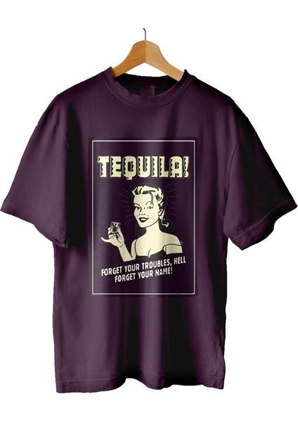 Oversize Tequila Forget Tişört