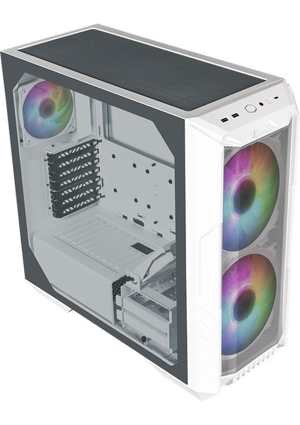 Coolermaster Haf 500 Tg Gaming Ceb Atx Pc Kasası H500-WGNN-S00 Beyaz