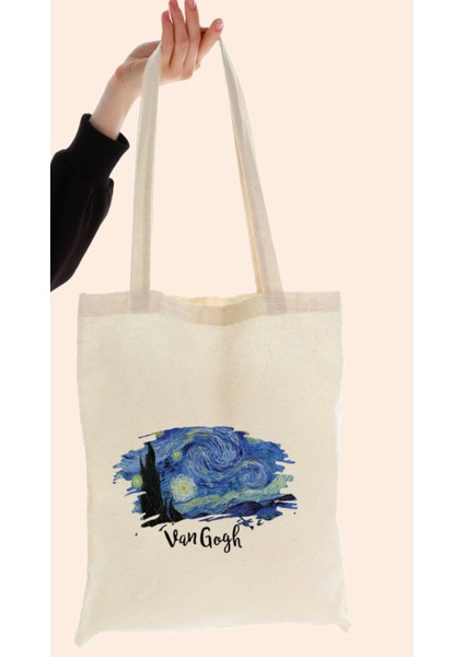 New Van Gogh Baskılı Hambez Çanta