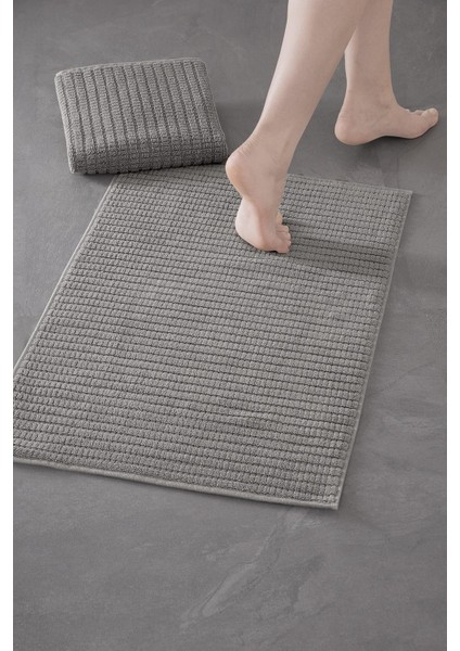 Penta Bathmat 404 - Yeni Trend, 50X75CM. 2AD. Premium Ayak Havlusu / Banyo Paspas Seti