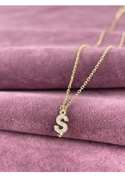 925 Ayar Gümüş Ş Harfi Kolye