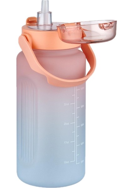 1500 ml Pipetli/pipetsiz Kullanım Çift Renk Softtouch Motivasyon Matarası Çıkartma Hediyeli fiyatları