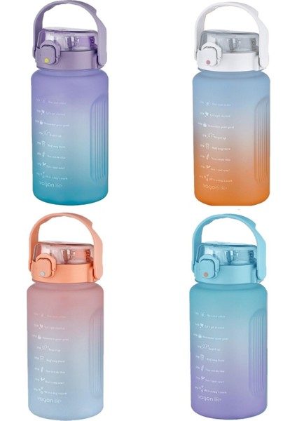 1500 ml Pipetli/pipetsiz Kullanım Çift Renk Softtouch Motivasyon Matarası Çıkartma Hediyeli modelleri