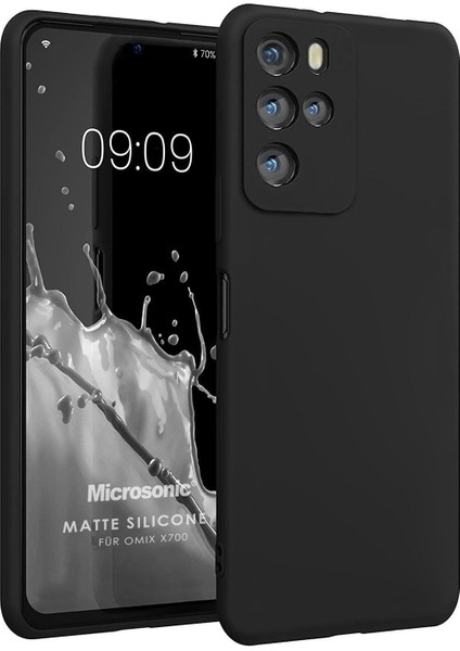 Matte Silicone Omix X700 Kılıf Siyah
