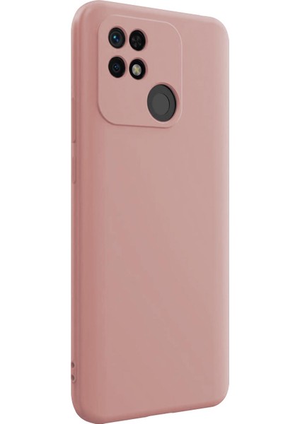 Matte Silicone Xiaomi Poco C40 Kılıf Rose Gold