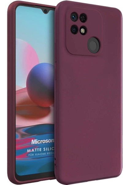 Matte Silicone Xiaomi Poco C40 Kılıf Mor