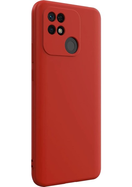 Matte Silicone Xiaomi Poco C40 Kılıf Kırmızı