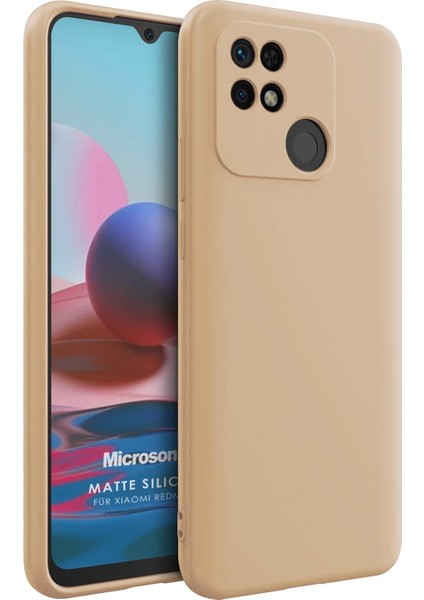 Matte Silicone Xiaomi Poco C40 Kılıf Gold