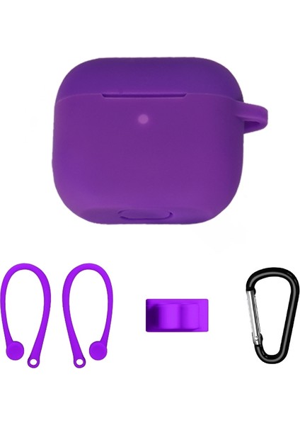 Airpods 3, Renk: Kulak Asma Seti Mor Için Bluetooth Kulaklık Silikon Kapak Seti (Yurt Dışından)