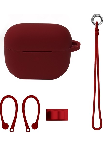 Bluetooth Kulaklık Silikon Kapak Airpods 3, Renk: El Halat Set Şarap Kırmızı (Yurt Dışından)