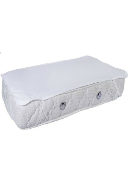 Alez 80 x 100 cm Alez Sıvı Geçirmez Bebe Alezi Pamuk Kumaş Köşe Lastikli