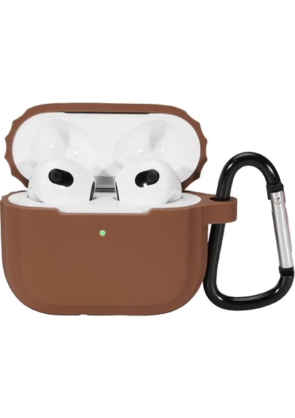 Airpods 3 (Kahverengi) Için Bluetooth Kulaklık Yumuşak Silikon Kılıf (Yurt Dışından)