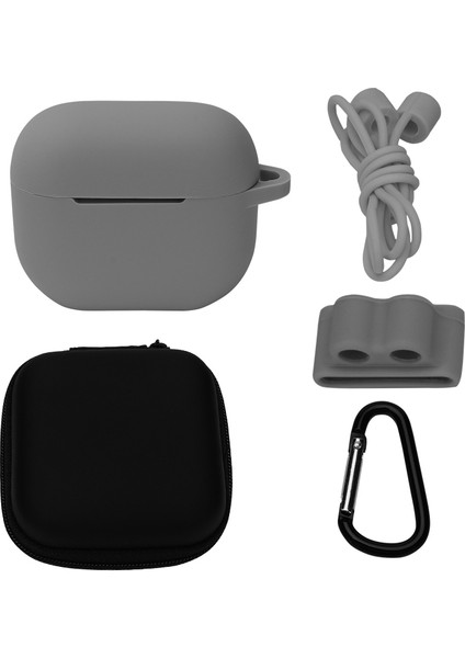 Bluetooth Kulaklık Silikon Kapak Airpods 3, Renk: 5 Parça/set Gri (Yurt Dışından)