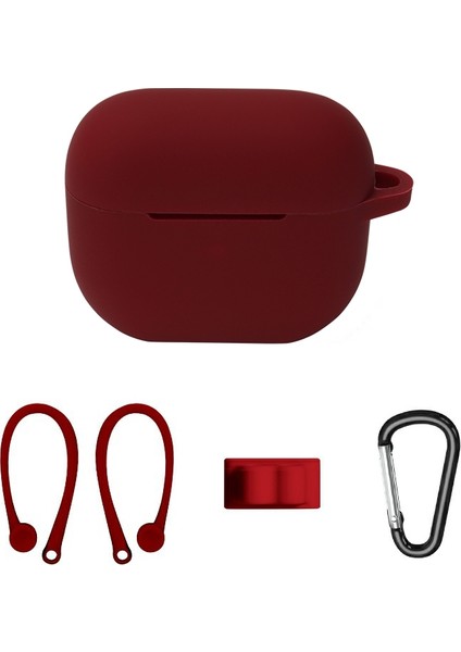 Bluetooth Kulaklık Silikon Kapak Airpods 3, Renk: Kulak Asma Şarap Kırmızısı (Yurt Dışından)