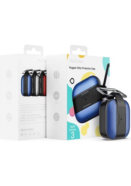 Airpods 3 (Pembe) Için Hook ile Mutural Engebeli Faydalı Koruyucu Kılıf (Yurt Dışından) fiyatları