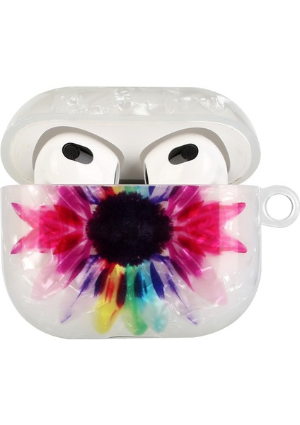 Airpods Için 3 Boyalı Kabuk Doku Kravisli Kablosuz Kulaklık Kılıfı (Mavi Altın Mermer) (Yurt Dışından) fiyatları