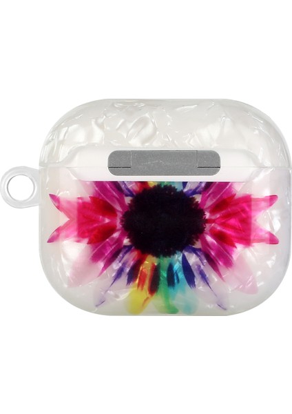 Airpods Için 3 Boyalı Kabuk Doku Kravisli Kablosuz Kulaklık Kılıfı (Mavi Altın Mermer) (Yurt Dışından) modelleri