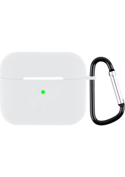Airpods 3 (Şeffaf Beyaz) Için Karabin ile Kablosuz Kulaklık Silikon Koruyucu Kasa (Yurt Dışından)