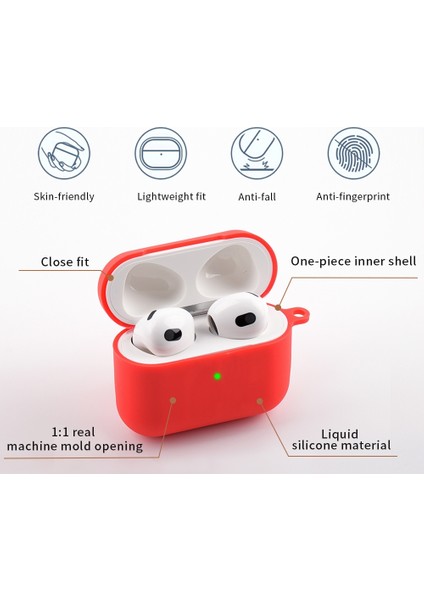 Airpods 3 (Şeffaf Beyaz) Için Karabin ile Kablosuz Kulaklık Silikon Koruyucu Kasa (Yurt Dışından) modelleri