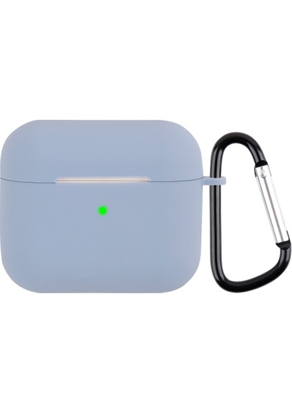 Airpods 3 (Şeffaf Beyaz) Için Karabin ile Kablosuz Kulaklık Silikon Koruyucu Kasa (Yurt Dışından)