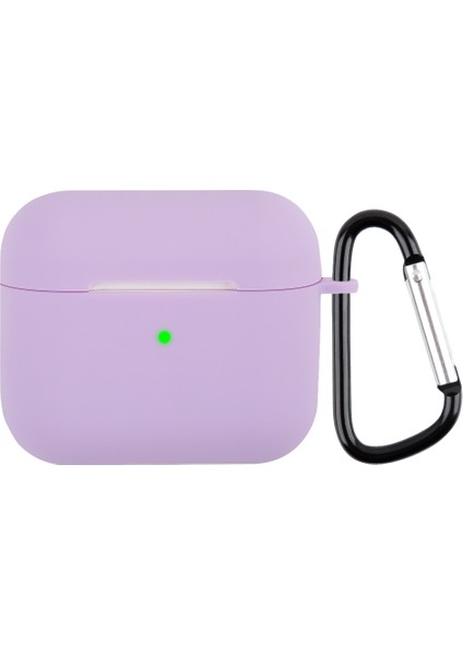 Airpods 3 (Şeffaf Beyaz) Için Karabin ile Kablosuz Kulaklık Silikon Koruyucu Kasa (Yurt Dışından)