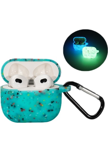 Airpods Için 3 Bluetooth Kulaklık Silikon Kılıf (Aydınlık Yeşil) (Yurt Dışından)