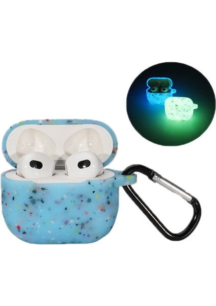 Airpods Için 3 Bluetooth Kulaklık Silikon Kılıf (Aydınlık Yeşil) (Yurt Dışından)