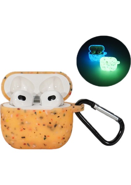 Airpods Için 3 Bluetooth Kulaklık Silikon Kılıf (Aydınlık Yeşil) (Yurt Dışından)