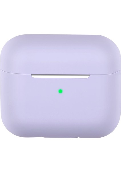 Airpods 3 (Lavanta Gri) Için Kablosuz Kulaklık Silikon Koruyucu Kasa (Yurt Dışından)