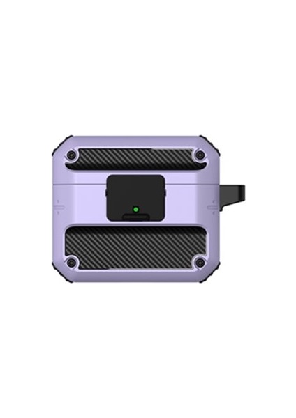Airpods 3 (Black Purple) Switch ile Otomatik Bomba Tpu Parça Kulak Koruyucu Kılıf (Yurt Dışından)