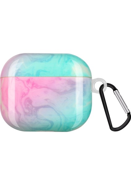 Airpods 3 (Snow Mountain Wolf) Için Boyalı Plastik Kablosuz Kulaklık Koruyucu Kasa (Yurt Dışından)