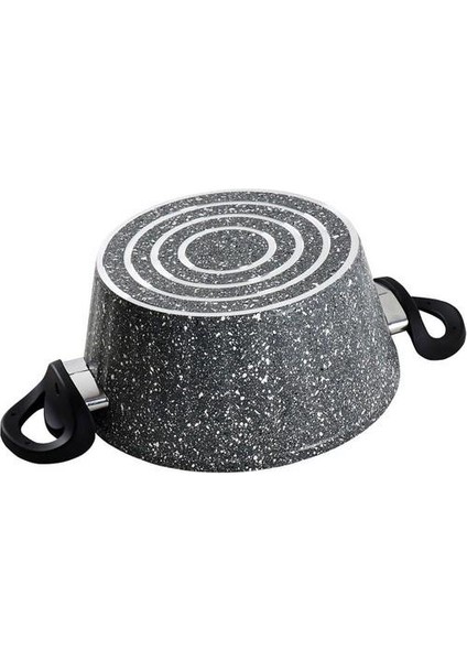 Bio Granit 30 cm Derin Tencere Gri Cam Kapak modelleri