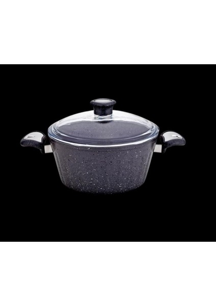 Bio Granit 30 cm Derin Tencere Gri Cam Kapak indirimleri