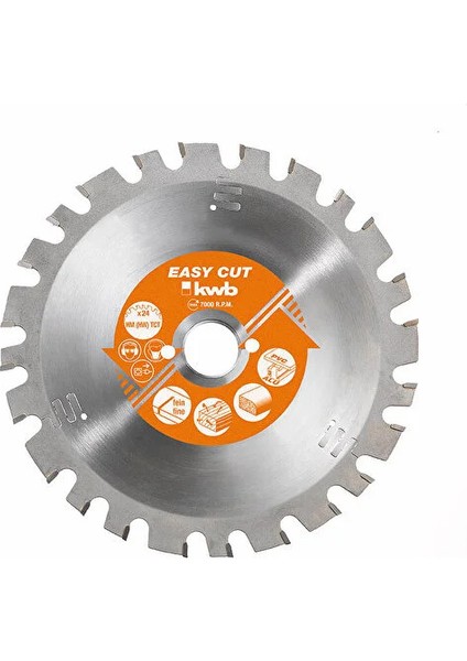 Sunta Testere 30 Diş 190X30 mm Çok Amaçlı (Sunta, Alüminyum, Bakır, Pvc Kesici)