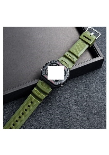 Casio Için Sgw-300 400 500 Ae1200 1300 Yeşil Haki Muadil Silikon Kordonu Kayışı fırsatları