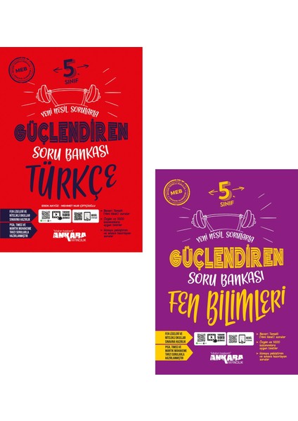 5.Sınıf Türkçe + Fen Bilimleri Güçlendiren Soru Seti 2 Kitap 2023