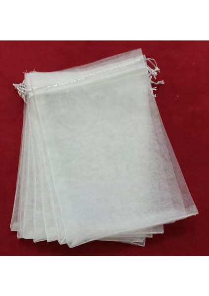 Fnt Düz Ufak Kese 11 x 14 cm Ebatında 25 Adettir Hediyelik Kına Lavanta Çerez Tesbih Kesesi