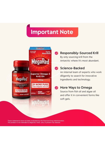 Dietary Supplement Megared Superior Omega-3 Krill Oil  60 Tablet 350 Mg