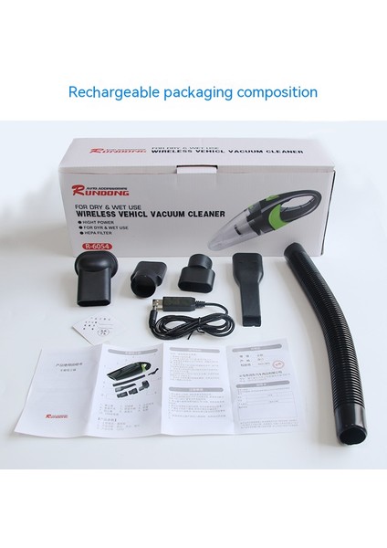 Araba Kablosuz USB Hızlı El Süpürgesi (Yurt Dışından)