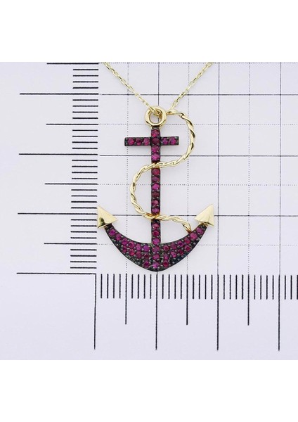 0.41 Karat Yakut Çapa Kolye