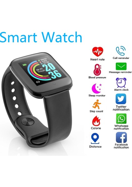 Akıllı Izle Erkekler Kadınlar Bluetooth Kan Basıncı Nabız Monitörü Spor Spor Izci Xiaomi Huawei Ios Için (Yurt Dışından)