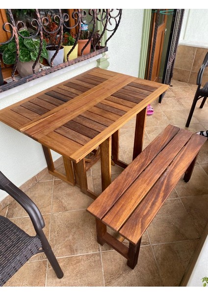 Iroko Bahçe Masası Katlanır Masa Ağaç Masa Tik Masa Teak Masa