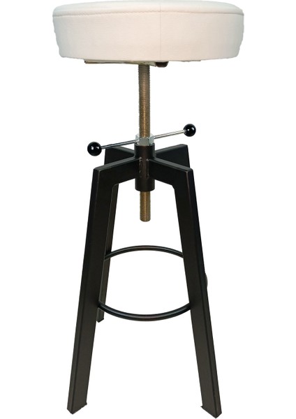 Helen Bar Sandalyesi Bar Taburesi Beyaz