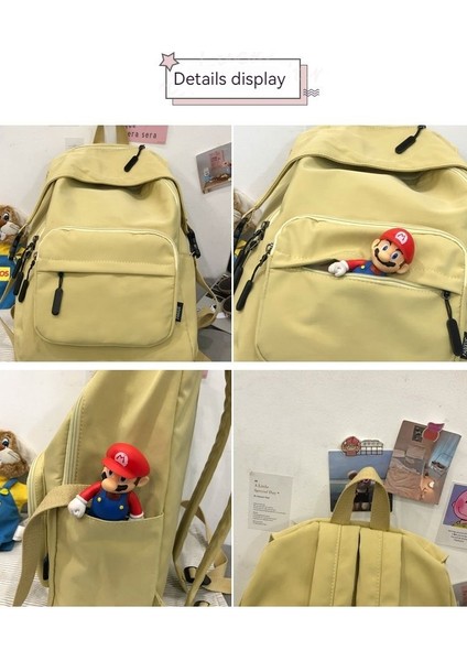 Basit Büyük Kapasiteli Öğrenci Okul Çantası (Yurt Dışından) fiyatları