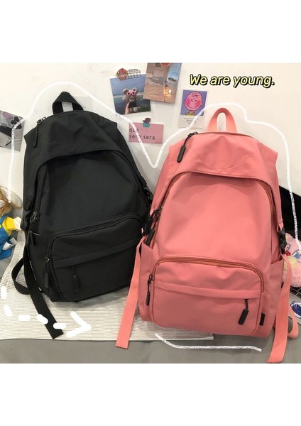 Basit Büyük Kapasiteli Öğrenci Okul Çantası (Yurt Dışından) indirimleri