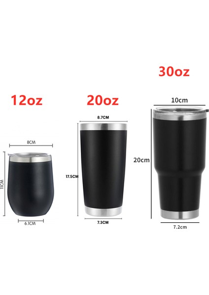 30OZ Termos Termal Bardak Paslanmaz Çelik Kupa (Yurt Dışından)
