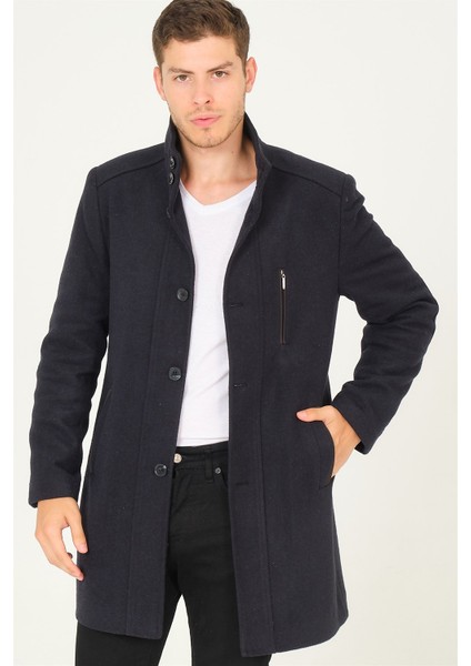 PLT8386 Dewberry Erkek Palto-Diagonal Koyu Lacivert fırsatları