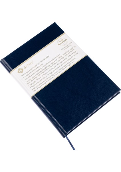 Bi Defter Müzik Nota Defteri (Anahtarsız 4 Kesik Çizgili) El Dikişi, Termo Deri (A/4)