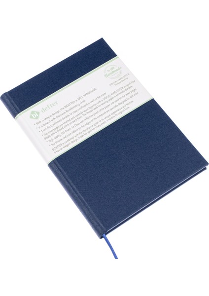 Bi Defter Piyano Nota Defteri (Anahtarsız Dört Kesik Çizgi) El Dikişi, Gerçek Cilt Bezi (A/4)