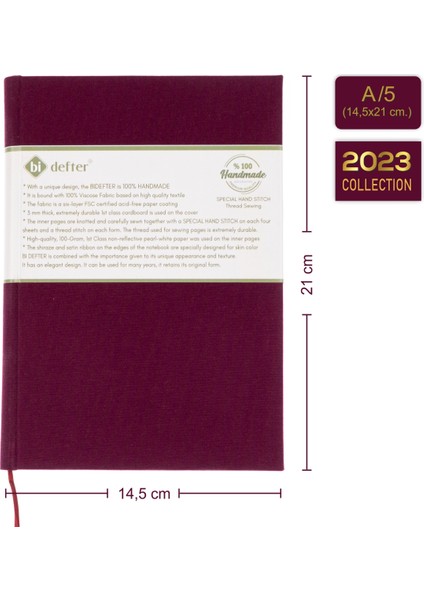 Bi Defter Gitar Nota Defteri ( Sol ve Tab Anahtarlı ) El Dikişi, Kumaş Ciltleme A/5 fiyatları